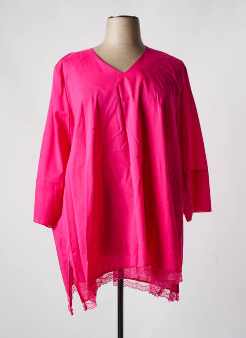 Tunică mâneci lungi roz FRANCK ANNA femeie