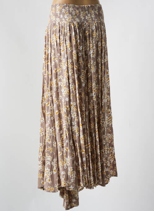 Fustă lungă maro AGATHE & LOUISE femeie