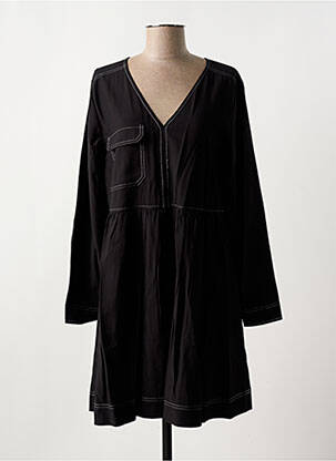 Rochie scurtă croială evazată mâneci lungi negru ICHI femeie