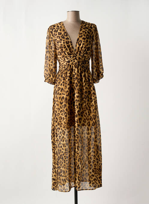 Rochie lungă maro MUSY MUSE femeie