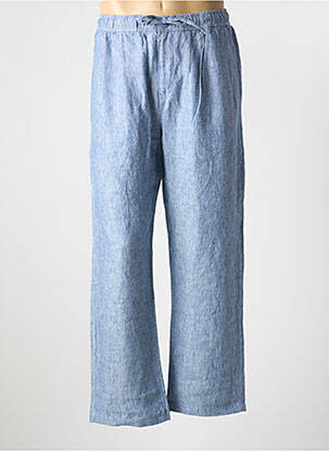 Pantalon larg croială dreaptă albastru KNOWLEDGE COTTON APPAREL bărbat
