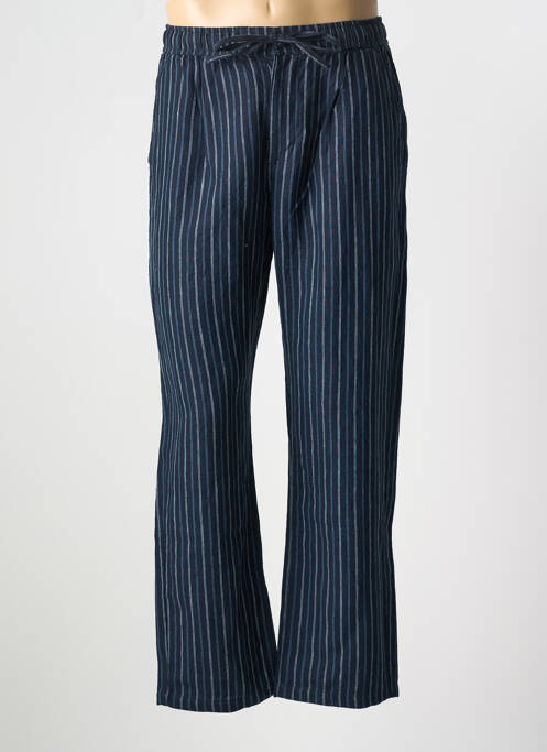 Pantalon chino albastru KNOWLEDGE COTTON APPAREL bărbat