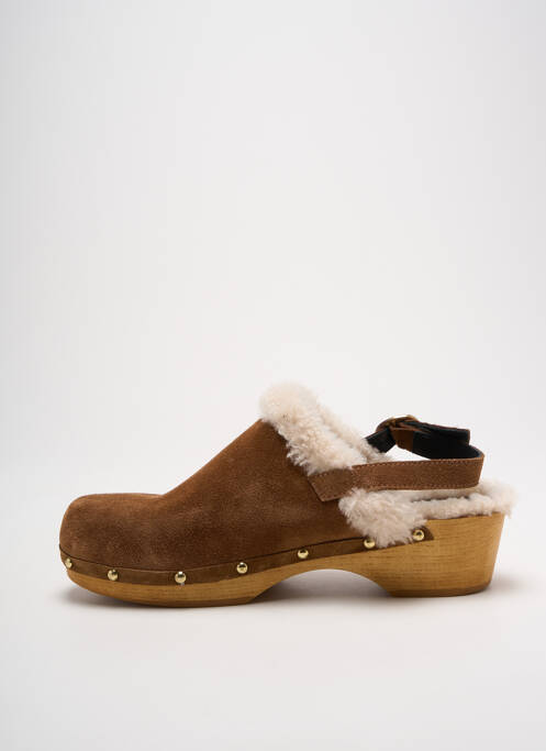 Mulete/Saboți maro ANAKI femeie