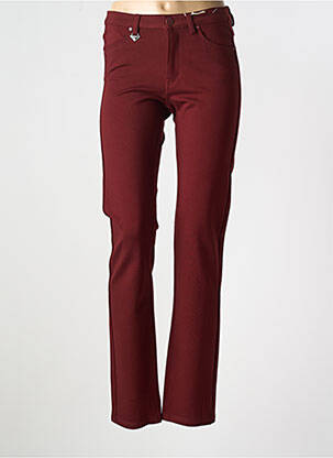 Pantalon slim buzunare roșu S.QUISE femeie