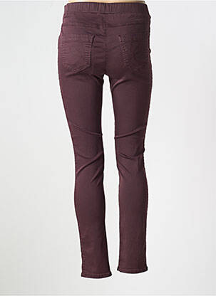 Pantalon slim talie elastică mărime normală violet CONCEPT K femeie