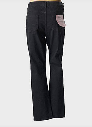 Pantalon drept închidere cu fermoar sub clapetă cu nasturi negru LCDN femeie