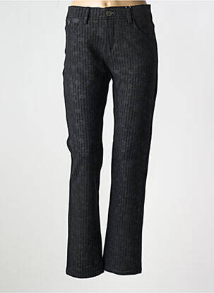 Pantalon slim talie elastică negru GEVANA femeie