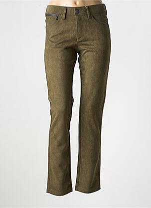 Pantalon slim buzunare verde GEVANA femeie