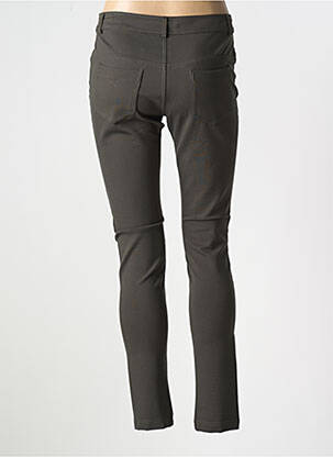 Pantalon slim buzunare verde LAURA JO femeie