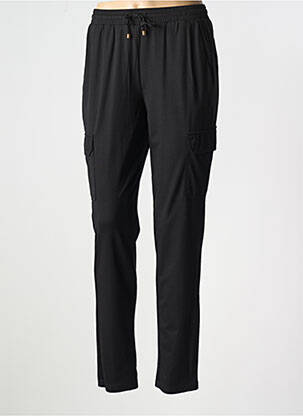 Pantalon cargo subțire negru LCDN femeie