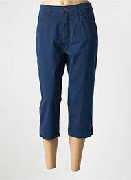 Pantalon trei sferturi croială dreaptă albastru LCDN femeie
