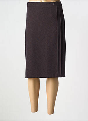 Fustă midi maro PLURIELLES femeie