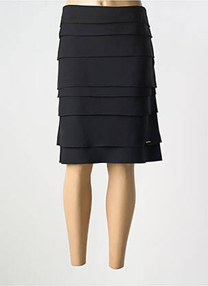 Fustă midi negru QUATRE VINGT JOURS femeie