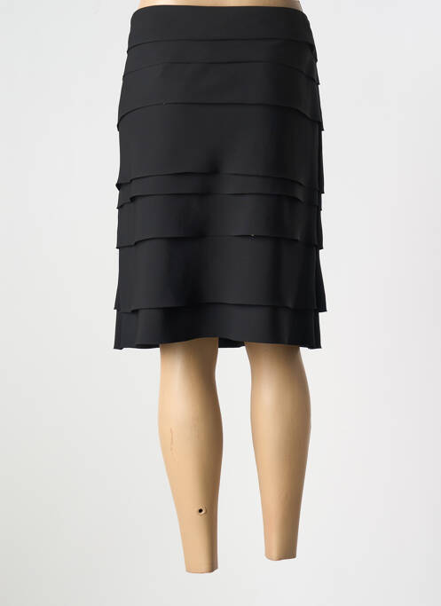 Fustă midi negru QUATRE VINGT JOURS femeie