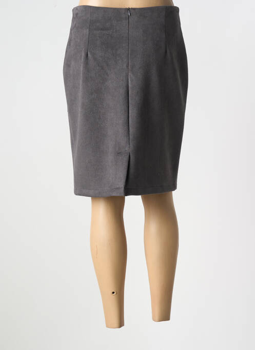 Fustă midi gri PLURIELLES femeie
