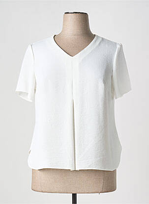 Top alb GEVANA femeie