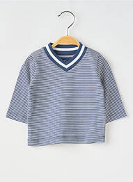 Tricou mâneci lungi mâneci lungi albastru PETIT BATEAU copil