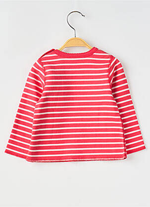 Tricou mâneci lungi mâneci lungi roșu PETIT BATEAU copil