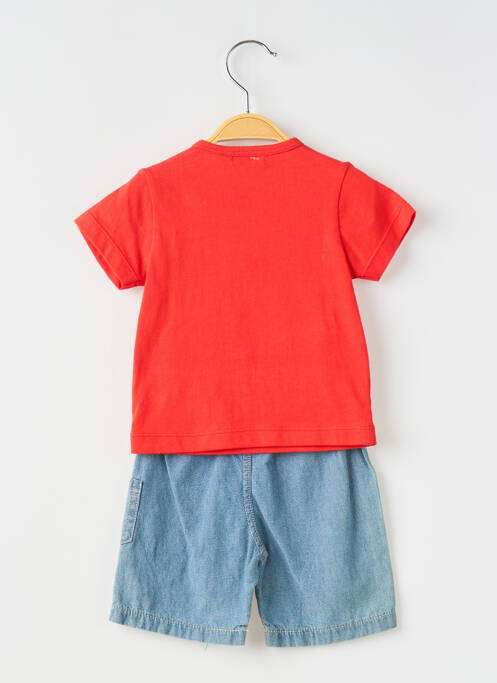 Set șort roșu PETITES CANAILLES băiat
