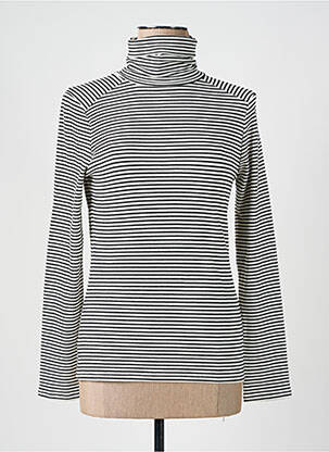 Pulover cu guler înalt negru KANOPE femeie