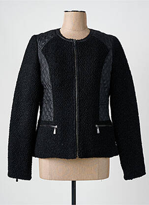 Jachete casual guler rotund negru ESCANDELLE femeie