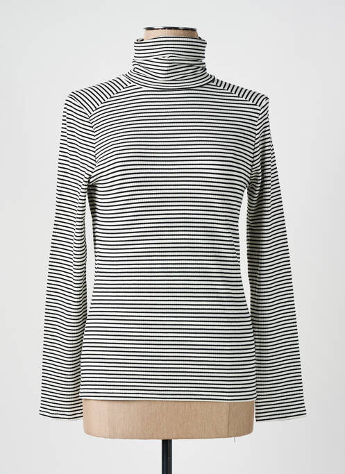 Pulover cu guler înalt negru KANOPE femeie