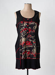 Rochie scurtă fără mâneci fără mâneci negru QUATRE VINGT JOURS femme