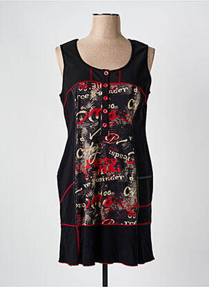 Rochie scurtă negru QUATRE VINGT JOURS femeie