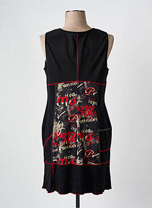 Rochie scurtă fără mâneci fără mâneci negru QUATRE VINGT JOURS femeie