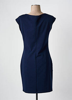 Rochie scurtă mâneci scurte mâneci scurte albastru QUATRE VINGT JOURS femeie