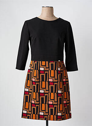 Rochie scurtă negru QUATRE VINGT JOURS femeie