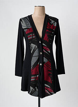 Vestă cu mâneci lungi negru CICERO femeie