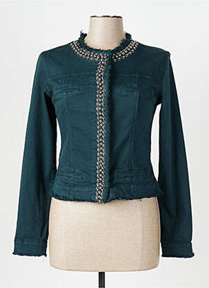 Jachete casual guler rotund verde MELLY & CO femeie