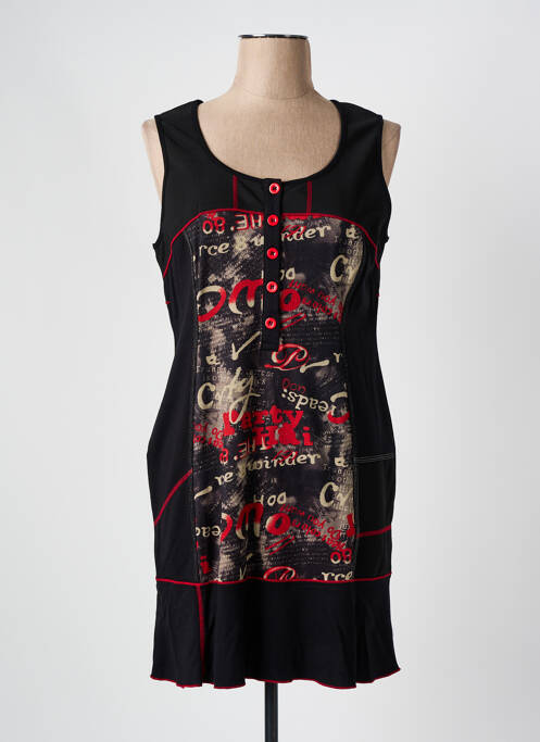 Rochie scurtă negru QUATRE VINGT JOURS femeie