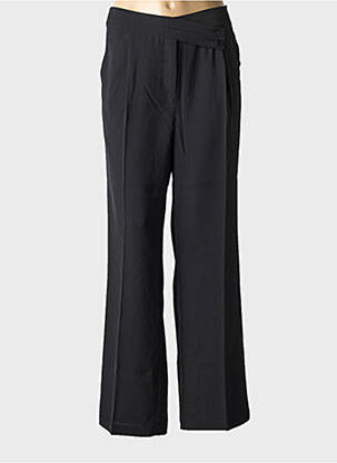 Pantalon larg țesătură poplin mărime normală negru CAPTAIN TORTUE femeie