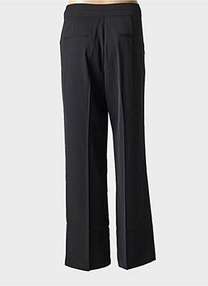 Pantalon larg țesătură poplin mărime normală negru CAPTAIN TORTUE femeie