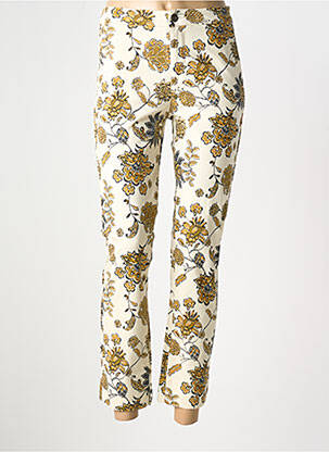 Blugi cu croială slim bej CAPTAIN TORTUE femeie