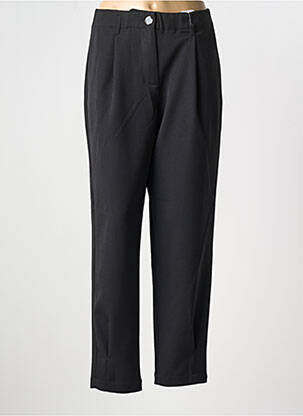 Pantalon drept țesătură crep mărime normală negru MAISON CAPTAIN femeie