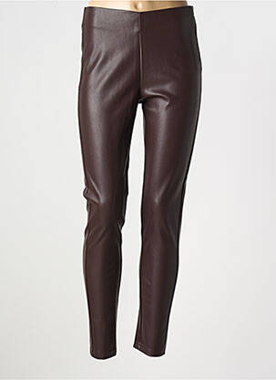 Pantalon slim talie înaltă talie înaltă maro LITTLE MISS BY CAPTAIN TORTUE femeie
