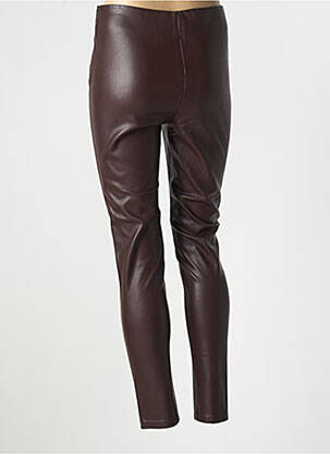 Pantalon slim talie înaltă talie înaltă maro LITTLE MISS BY CAPTAIN TORTUE femeie