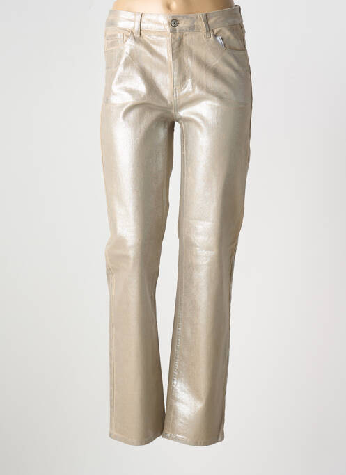 Blugi cu croială slim bej CAPTAIN TORTUE femeie