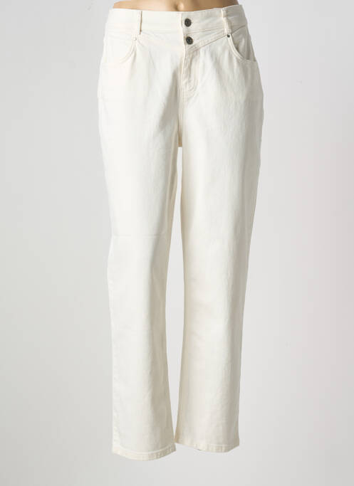 Blugi cu croială slim bej CAPTAIN TORTUE femeie