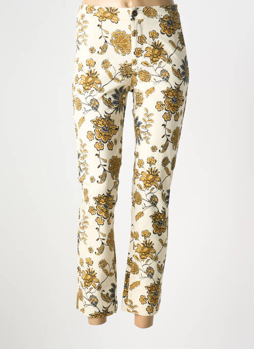 Blugi cu croială slim bej CAPTAIN TORTUE femeie