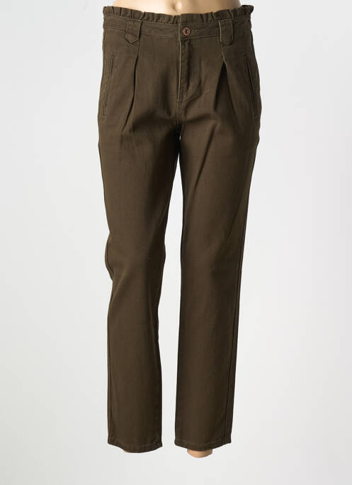 Blugi cu croială slim verde LITTLE MISS BY CAPTAIN TORTUE femeie