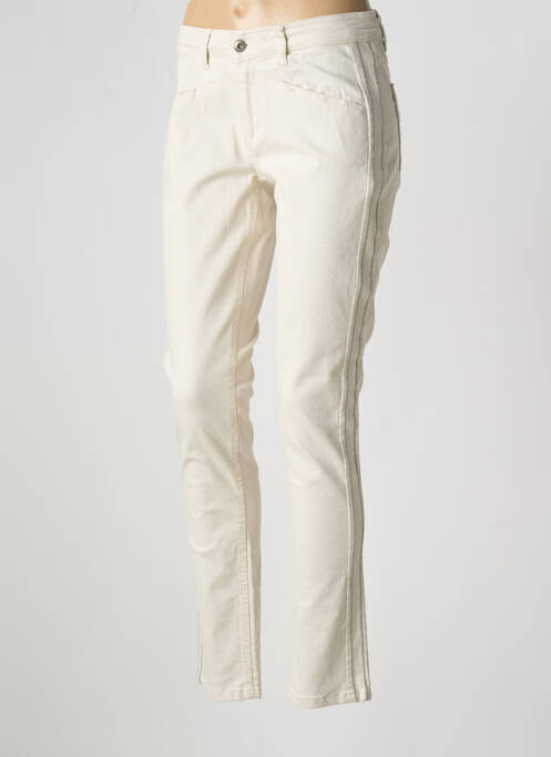 Blugi cu croială slim bej TREND BY CAPTAIN TORTUE femeie