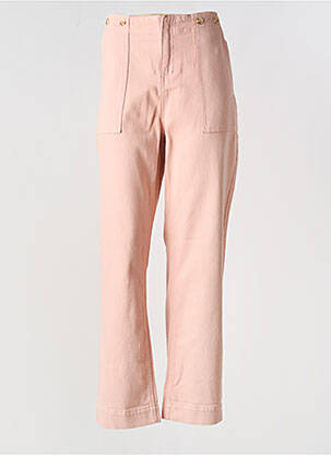 Blugi cu croială dreaptă roz MAISON CAPTAIN femeie