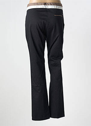 Pantalon slim țesătură poplin mărime normală negru MISS CAPTAIN femeie