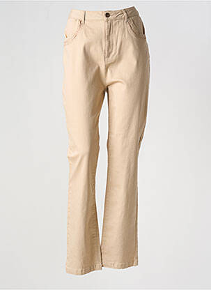 Blugi cu croială slim bej TREND BY CAPTAIN TORTUE femeie