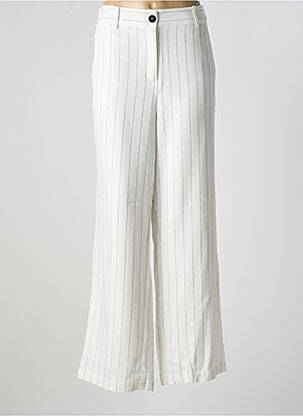 Pantalon larg alb MAISON CAPTAIN femeie