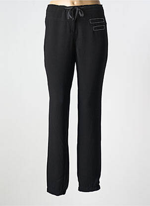 Pantalon slim talie elastică mărime normală negru TREND MISS CAPTAIN TREND femeie